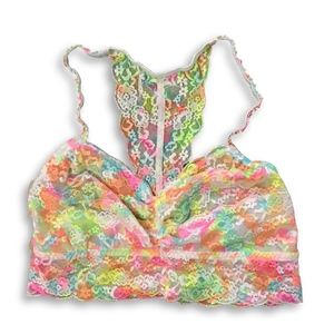 Victoria's Secret PINK T-Back Lace Bralette Size M